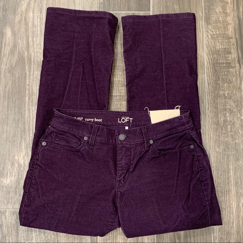 NWT Ann Taylor LOFT Corduroy Pants Size 6P